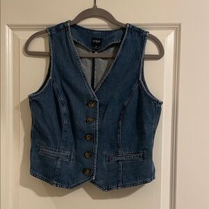 J. Crew Classic Blue Denim Vest